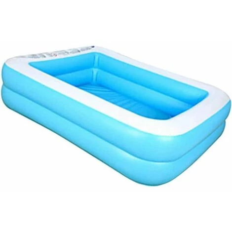 IRISFR Piscine Rectangulaire Pour Enfants, En PVC épais, Gonflable, Interaction D'été, Fête D'eau, Salon Pour Jardin, Cour Extérieure,Lilaris 3 IRISFR Piscine Rectangulaire Pour Enfants, En PVC épais, Gonflable, Interaction D'été, Fête D'eau, Salon Pour Jardin, Cour Extérieure,Lilaris
