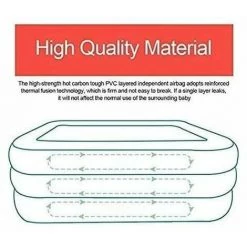 IRISFR Piscine Rectangulaire Pour Enfants, En PVC épais, Gonflable, Interaction D'été, Fête D'eau, Salon Pour Jardin, Cour Extérieure,Lilaris 10 IRISFR Piscine Rectangulaire Pour Enfants, En PVC épais, Gonflable, Interaction D'été, Fête D'eau, Salon Pour Jardin, Cour Extérieure,Lilaris -Piscine Soldes Boutique 59735947 4