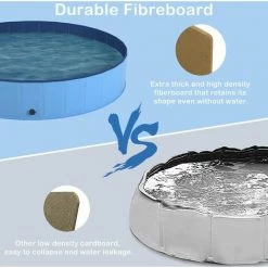 IRISFR Piscine Pour Chien Et Chat - Pliable - PVC Antidérapant - 80 Cm (Dia) X 30 Cm (h),Lilaris 8 IRISFR Piscine Pour Chien Et Chat - Pliable - PVC Antidérapant - 80 Cm (Dia) X 30 Cm (h),Lilaris -Piscine Soldes Boutique 59804298 2