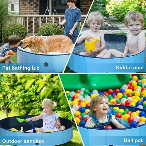 IRISFR Piscine Pour Chien Et Chat - Pliable - PVC Antidérapant - 80 Cm (Dia) X 30 Cm (h),Lilaris 7 IRISFR Piscine Pour Chien Et Chat - Pliable - PVC Antidérapant - 80 Cm (Dia) X 30 Cm (h),Lilaris – Image 5