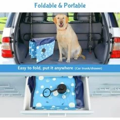 IRISFR Piscine Pour Chien, Pliable Piscine Chien, Baignoire Pour Chien, Piscine Pour Chien Pliable En PVC Résistant Aux Rayures Baignoire Pour Chiens Animaux Enfants Intérieur Extérieur, 120 X 30 Cm,Lilaris -Piscine Soldes Boutique 59805330 3