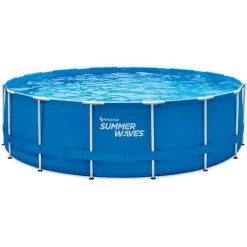 VENTE-UNIQUE.COM Piscine Tubulaire Ronde Bleue Avec Pompe Filtrante à Cartouche - D457 X H122 Cm - LACANAU - Bleu 8 VENTE-UNIQUE.COM Piscine Tubulaire Ronde Bleue Avec Pompe Filtrante à Cartouche - D457 X H122 Cm - LACANAU - Bleu -Piscine Soldes Boutique 59966130 2