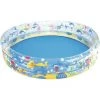 Cisea Piscine Gonflable Portable Ronde 3 Anneaux Piscine Pour Enfants, Piscine De Loisirs Pliable