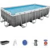 Kit Piscine Hors Sol Tubulaire BESTWAY Power Steel™- 488 X 244 X 122 Cm - Rectangulaire (Avec échelle, Bâche, épurateur A C 1 Kit Piscine Hors Sol Tubulaire BESTWAY Power Steel™- 488 X 244 X 122 Cm - Rectangulaire (Avec échelle, Bâche, épurateur A C -Piscine Soldes Boutique 60043664 1