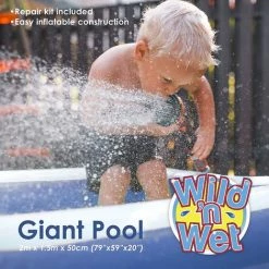 Fei Yu Wild N' Wet - Piscine Familiale, Pataugeoires De Jardin, Grande Piscine Familiale Bleue, Grande Piscine Familiale Pour Enfants -Piscine Soldes Boutique 60103216 3