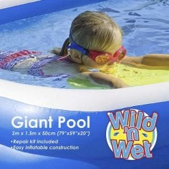 Fei Yu Wild N' Wet - Piscine Familiale, Pataugeoires De Jardin, Grande Piscine Familiale Bleue, Grande Piscine Familiale Pour Enfants -Piscine Soldes Boutique 60103216 5