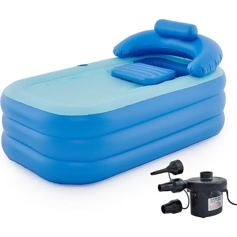 PESCE Baignoire Gonflable, Mini Piscine Gonflable Avec Pompe Électrique Pour Adultes Enfants, Mini Spa Pliable En PVC Pour Hommes Bébés 3 PESCE Baignoire Gonflable, Mini Piscine Gonflable Avec Pompe Électrique Pour Adultes Enfants, Mini Spa Pliable En PVC Pour Hommes Bébés