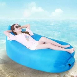 PESCE Sofa Paresseux D'intérieur Extérieur Gonflable De Chaise Longue De Fauteuil Gonflable Auto-gonflant Titulaire Résistant à La Déchirure Divan Imperméable Pour Le Camping Plage Parc Piscine,RoseRed -Piscine Soldes Boutique 60169370 4