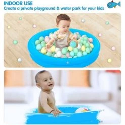 Fei Yu Baby Wading Pool 2 Pack Padding Pool Gonflable Kids Piscine Jouets De Bain Pour L’eau D’été Fête Familiale Piscine Familiale Piscine Pour Enfants Jardin Extérieur Arrière-cour - 65x16cm 2 C -Piscine Soldes Boutique 60279858 3
