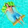 AOUGO Flotteur Gonflable Pour Adultes, Flotteur De Lac, Canapé Flottant, Idéal Pour Les Adultes Et Les Enfants Pour Les Fêtes Aquatiques Et Les Loisirs Aquatiques (lit D’Ananas 79x138cm) -Piscine Soldes Boutique 60281782 1