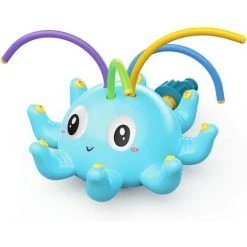 AOUGO Arroseur D'extérieur Pour Enfants Jouet De Pulvérisation D'eau D'été Octopus Wiggles Toy Compatible Avec Tuyau D'arrosage 3/4in -Piscine Soldes Boutique 60281784 5