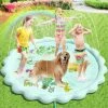 AOUGO Tapis De Jet D'eau Pour Jouets Enfants,200 Cm Perle Tapis De Pulvérisation D'eau PVC Durable Sprinkler Splash Pad,Jeu D'eau Extérieurs Pour Filles Et Garçons De Les Jardins Et Les Pelouses -Piscine Soldes Boutique 60281852 1