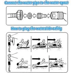 AOUGO Tapis De Glisse à Eau, 4.8 X 1.4M Forme De Requin Double Toboggan Gonflable Piscine,Tapis Eau Avec 2 Planches De Bodyboard ,Pelouse De Jardin Extérieur Water Slip And Slide 11 AOUGO Tapis De Glisse à Eau, 4.8 X 1.4M Forme De Requin Double Toboggan Gonflable Piscine,Tapis Eau Avec 2 Planches De Bodyboard ,Pelouse De Jardin Extérieur Water Slip And Slide -Piscine Soldes Boutique 60282062 5