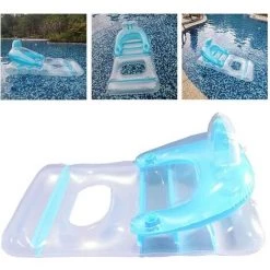 AOUGO Piscine Gonflable Lounge Back Support Swim Shak Party Eau Hamac De Flottabilité Ligne Jouet Jouet Canapé Hamac Floating Bed Lounge Chaise Drifter Piscine, Pour La Baignade Océan Lake Adultes Bleu -Piscine Soldes Boutique 60282076 4