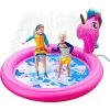 AOUGO Splash Pad Sprinkler Pad Childhood Pool, Large 70 Inch Splash Pad Children Summer Outdoor Toys Gonflable Water Toys (Licorne Sirene) -Piscine Soldes Boutique 60282194 1