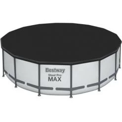 Kit Piscine Hors Sol Tubulaire BESTWAY Steel Pro Max™ - 488 X 122 Cm - Ronde (Avec Un Filtre A Cartouche, Une Bâche Et Une é -Piscine Soldes Boutique 60689859 3