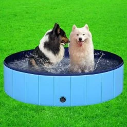 BENOBBY KIDS Piscine Pour Chien Pliable En PVC Antidérapante Pour Chiot, Douche, Baignoire, Baignoire, Piscine, Intérieur Ou Extérieur (bleu, 80 X 20 Cm)