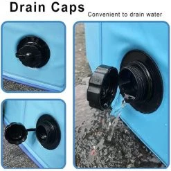 BENOBBY KIDS Piscine Pour Chien Pliable En PVC Antidérapante Pour Chiot, Douche, Baignoire, Baignoire, Piscine, Intérieur Ou Extérieur (bleu, 80 X 20 Cm) -Piscine Soldes Boutique 60721089 3