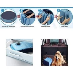 BENOBBY KIDS Piscine Pour Chien Pliable En PVC Antidérapante Pour Chiot, Douche, Baignoire, Baignoire, Piscine, Intérieur Ou Extérieur (bleu, 80 X 20 Cm) -Piscine Soldes Boutique 60721089 4