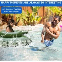 BAICCCF Piscine Gonflable Flotteur De Réservoir Gonflable Avec Canon à Eau Gicler Pistolet à Eau Jouet Flotteur De Réservoir De Piscine Pour Enfants Adulte été Piscine Fête -Piscine Soldes Boutique 60740321 3