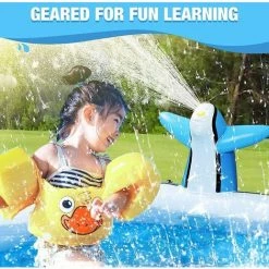 BAICCCF Piscine Gonflable Tapis Anti-éclaboussures De Vaisseau Spatial Pour Tout-petits/enfants, Tapis D'arrosage, Piscine Gonflable Pour Enfants, Jouets D'été Pour Tout-petits -Piscine Soldes Boutique 60740324 4