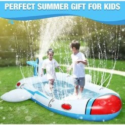 BAICCCF Piscine Gonflable Tapis Anti-éclaboussures De Vaisseau Spatial Pour Tout-petits/enfants, Tapis D'arrosage, Piscine Gonflable Pour Enfants, Jouets D'été Pour Tout-petits -Piscine Soldes Boutique 60740324 5