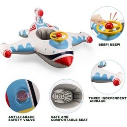 BAICCCF Piscine Enfant Bain De Piscine De Bateau De Siège De Flotteur De Bain Gonflable Blanc Pour Tout-petit -Piscine Soldes Boutique 60740329 5