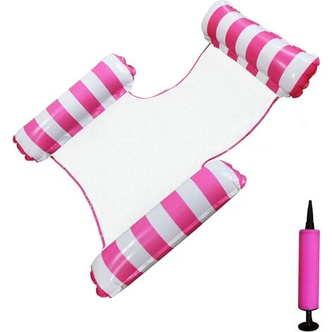 BAICCCF Piscine Enfant Hamac Gonflable D'eau De Flotteur De Natation Pour Des Adultes 4-en-1 Chaise Longue De Piscine De Maille Radeaux D'amusement Pour Le Flottement De Lac D'été 3 BAICCCF Piscine Enfant Hamac Gonflable D'eau De Flotteur De Natation Pour Des Adultes 4-en-1 Chaise Longue De Piscine De Maille Radeaux D'amusement Pour Le Flottement De Lac D'été