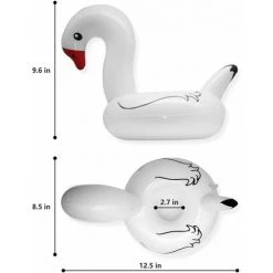 BAICCCF Lot De 10 Piscine Gonflable Porte-boissons Gonflables Flottants En Forme De Cygne Pour Piscine, Dessous De Verre, Support De Verre, Jouet Amusant Pour Enfant Et Adulte -Piscine Soldes Boutique 60740343 3