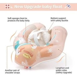 BAICCCF Piscine Enfant Flotteur De Piscine Gonflable Pour Bébé Rose, Grand éclaboussure Et Jeu Swan Toys Swim Trainer Pour Filles -Piscine Soldes Boutique 60740344 3