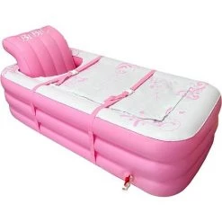 BAICCCF Piscine Gonflable Baignoire Gonflable Pour Adulte Portable Trempage Pliable Douche Baignoire Autoportante Pour Maison SPA