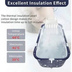 BAICCCF Piscine Gonflable Baignoire Portative Pour Adulte Pliable Douche De Trempage Autoportante Pliable Maison SPA Baignoire Avec Oreiller Gonflable, Siège -Piscine Soldes Boutique 60740351 3