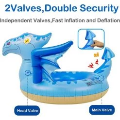 BAICCCF Piscine Enfant Piscine Gonflables Enfants Dinosaure Flotteurs De Piscine Pour Enfants Jouets De Piscine, Anneau De Natation Dinosaure Summer Beach Water Party Toys -Piscine Soldes Boutique 60740605 5