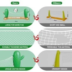 BAICCCF Matelas Gonflable De Piscine Filet De Volley-ball Gonflable Pour Jeu De Volley-ball Flottant Dans La Piscine,220CMx70CMx100CM 9 BAICCCF Matelas Gonflable De Piscine Filet De Volley-ball Gonflable Pour Jeu De Volley-ball Flottant Dans La Piscine,220CMx70CMx100CM -Piscine Soldes Boutique 60740733 3