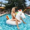 BAICCCF Piscine Enfant Flotteur Gonflable Blanc De Piscine De Licorne, Flotteur Géant Pour Enfants, Adultes, Plage, Piscine, Fête, Décorations De Radeau De Salon -Piscine Soldes Boutique 60740736 1