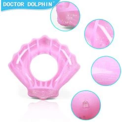 BAICCCF Piscine Gonflable Bleu, Anneaux De Natation Pour Enfants Pour Enfants Adultes Piscine Anneau De Natation Flotteur Gonflable Radeau Eau Tube De Bain été Plage Fête Décoration -Piscine Soldes Boutique 60740877 3