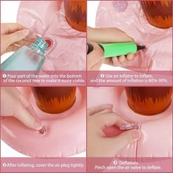 BAICCCF Piscine Gonflable 57 Pièces Ensemble De Fête Luau Gonflable Comprend Des Palmiers Gonflables Banane Gonflable Ballons De Plage Flamingo Jouets Vol Perroquet Dauphin Pour Hawaii Party Luau Beach -Piscine Soldes Boutique 60740880 4