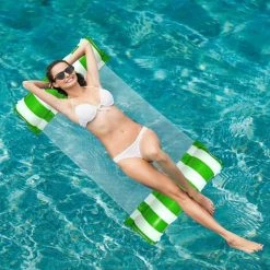 BAICCCF Piscine Gonflable Flotteur De Piscine Gonflable Hamac 4 En 1, Hamac De Piscine Polyvalent (chaise Longue, Selle, Dériveur, Chaise De Piscine Hamac, Hamac D'eau Portable -Piscine Soldes Boutique 60740887 4