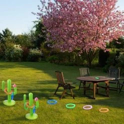BAICCCF Piscine Gonflable Pièces Cactus Gonflable, 10 Pièces Anneaux Gonflables Pour Summer Pool Beach Luau Party Supplies Gonflable Cactus Ring Toss Game -Piscine Soldes Boutique 60740889 5