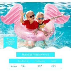 BAICCCF Piscine Gonflable Flotteurs Gonflables De Piscine Avec Des Ailes D'ange Scintillantes -Piscine Soldes Boutique 60740893 3