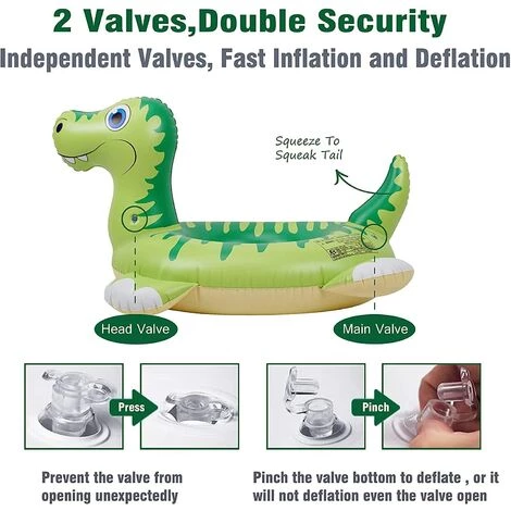 BAICCCF Piscine Enfant Piscine Gonflables Enfants Dinosaure Flotteurs De Piscine Pour Enfants Jouets De Piscine,Anneau De Natation Dinosaure Summer Beach Water Party Toys 6 BAICCCF Piscine Enfant Piscine Gonflables Enfants Dinosaure Flotteurs De Piscine Pour Enfants Jouets De Piscine,Anneau De Natation Dinosaure Summer Beach Water Party Toys – Image 4