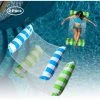 BAICCCF Lot De 3 Piscine Gonflable Hamacs Flottants Pour Piscine, Chaise Longue Pour Piscine, Hamac Aquatique, Hamac Flottant Pour Lit De Natation, Chaise Longue Gonflable Confortable Pour Adultes -Piscine Soldes Boutique 60741029 1