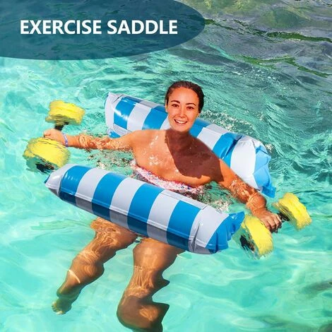 BAICCCF Lot De 3 Piscine Gonflable Hamacs Flottants Pour Piscine, Chaise Longue Pour Piscine, Hamac Aquatique, Hamac Flottant Pour Lit De Natation, Chaise Longue Gonflable Confortable Pour Adultes 7 BAICCCF Lot De 3 Piscine Gonflable Hamacs Flottants Pour Piscine, Chaise Longue Pour Piscine, Hamac Aquatique, Hamac Flottant Pour Lit De Natation, Chaise Longue Gonflable Confortable Pour Adultes – Image 5