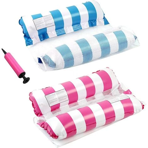 BAICCCF Piscine Gonflable Lot De 2 Flotteurs De Piscine Avec Pompe, Chaise Longue Gonflable Pour Hamac De Piscine, Nouilles De Piscine Pour Hamac De Natation Pour Plage De Piscine Pour Adultes 3 BAICCCF Piscine Gonflable Lot De 2 Flotteurs De Piscine Avec Pompe, Chaise Longue Gonflable Pour Hamac De Piscine, Nouilles De Piscine Pour Hamac De Natation Pour Plage De Piscine Pour Adultes