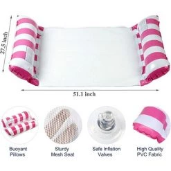 BAICCCF Piscine Gonflable Lot De 2 Flotteurs De Piscine Avec Pompe, Chaise Longue Gonflable Pour Hamac De Piscine, Nouilles De Piscine Pour Hamac De Natation Pour Plage De Piscine Pour Adultes 8 BAICCCF Piscine Gonflable Lot De 2 Flotteurs De Piscine Avec Pompe, Chaise Longue Gonflable Pour Hamac De Piscine, Nouilles De Piscine Pour Hamac De Natation Pour Plage De Piscine Pour Adultes -Piscine Soldes Boutique 60741036 2