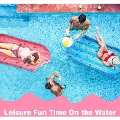 BAICCCF Piscine Gonflable Rangée Flottante Gonflable,crème Glacée Popsicle Flotteur Radeau Piscine Flotteur Lit été Plage Chaise Longue Eau Amusant Fête Approvisionnement -Piscine Soldes Boutique 60741041 5