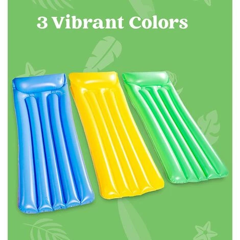 BAICCCF Piscine Gonflable 3 Packs Piscine Gonflable Chaise Longue Gonflable Pour Piscine, Tapis Gonflable Pour Piscine, Tapis Flottant Pour Piscine, Summer Beach Pool Party Float Lounge Pour Adultes 6 BAICCCF Piscine Gonflable 3 Packs Piscine Gonflable Chaise Longue Gonflable Pour Piscine, Tapis Gonflable Pour Piscine, Tapis Flottant Pour Piscine, Summer Beach Pool Party Float Lounge Pour Adultes – Image 4