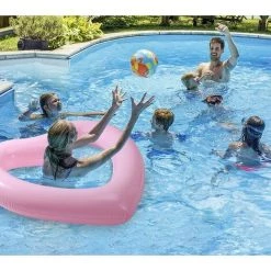 BAICCCF Piscine Gonflable Anneaux De Natation Gonflables, 120 X 100 Cm En Forme De Cœur Pour Piscine, Flotteurs, Tubes, Jouets De Fête Sur La Plage Pour Enfants, Adultes -Piscine Soldes Boutique 60741046 5