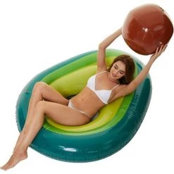 BAICCCF Piscine Enfant Flotteur Gonflable De Piscine D'avocat - Floatie Avec L'amusement De L'eau De Boule Grand Radeau De Natation De Plage D'été D'explosion Enfants Adultes