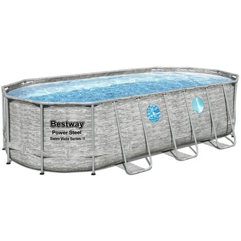 Piscine Tubulaire 549 X 274 X 122 Cm BESTWAY Ovale Power Steel Hublots Echelle Bâche 4 Saisons Piscine Hors Sol Grise 3 Piscine Tubulaire 549 X 274 X 122 Cm BESTWAY Ovale Power Steel Hublots Echelle Bâche 4 Saisons Piscine Hors Sol Grise